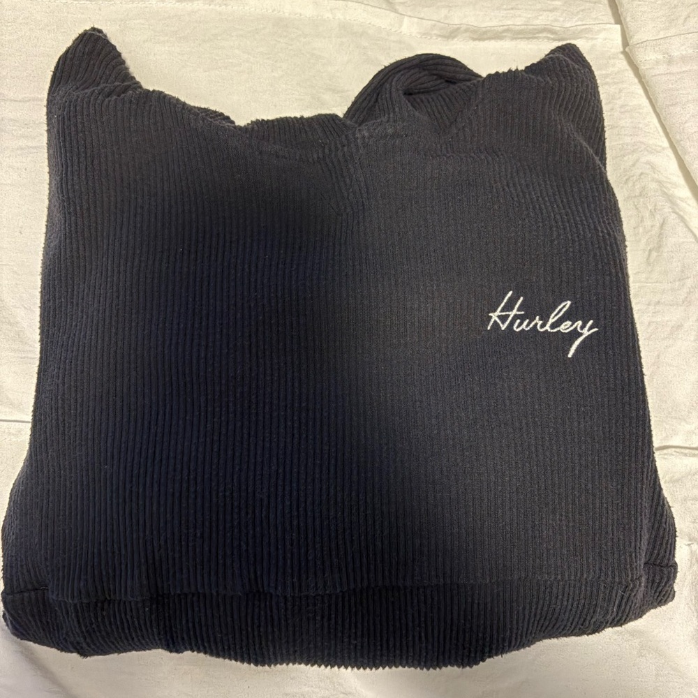 Hurley Dark Gray Cropped Hoodie